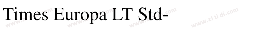 Times Europa LT Std字体转换 Times Europa LT Std字体转换